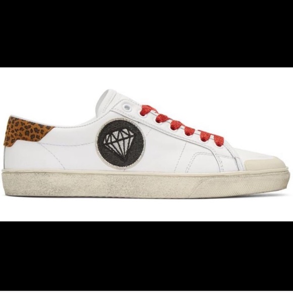 Like new - SAINT LAURENT Court Classic Diamond sneakers Sz 41 (size 10) - Picture 2 of 7